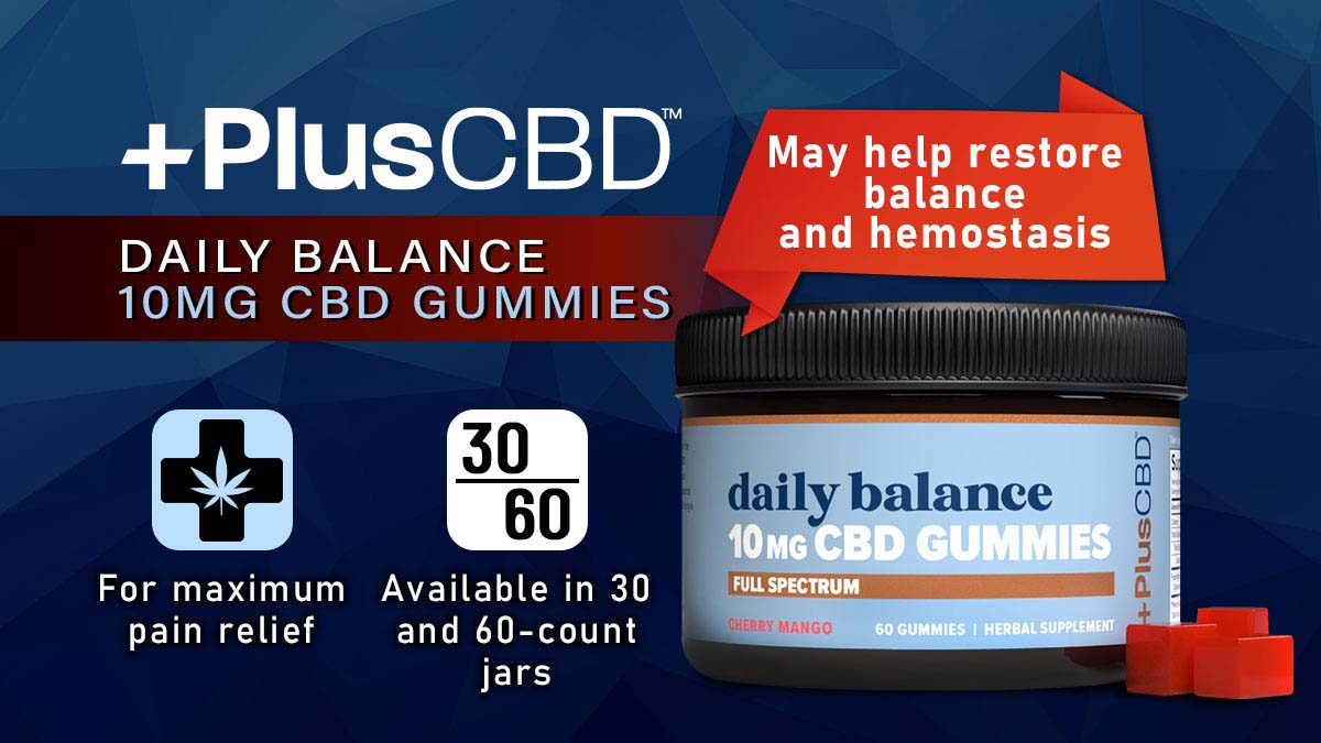 PlusCBD Daily Balance 10mg CBD Gummies