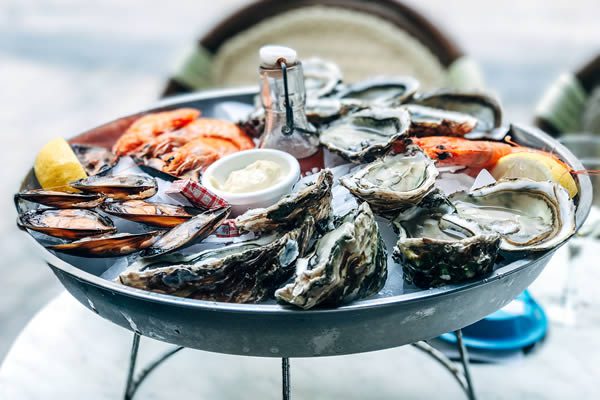 Seafood platter in Séte