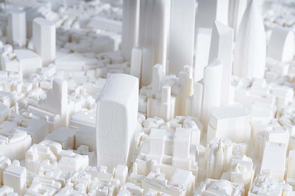 Chisel & Mouse Cityscapes Collection, Digital Handmade Architectural Sculptures