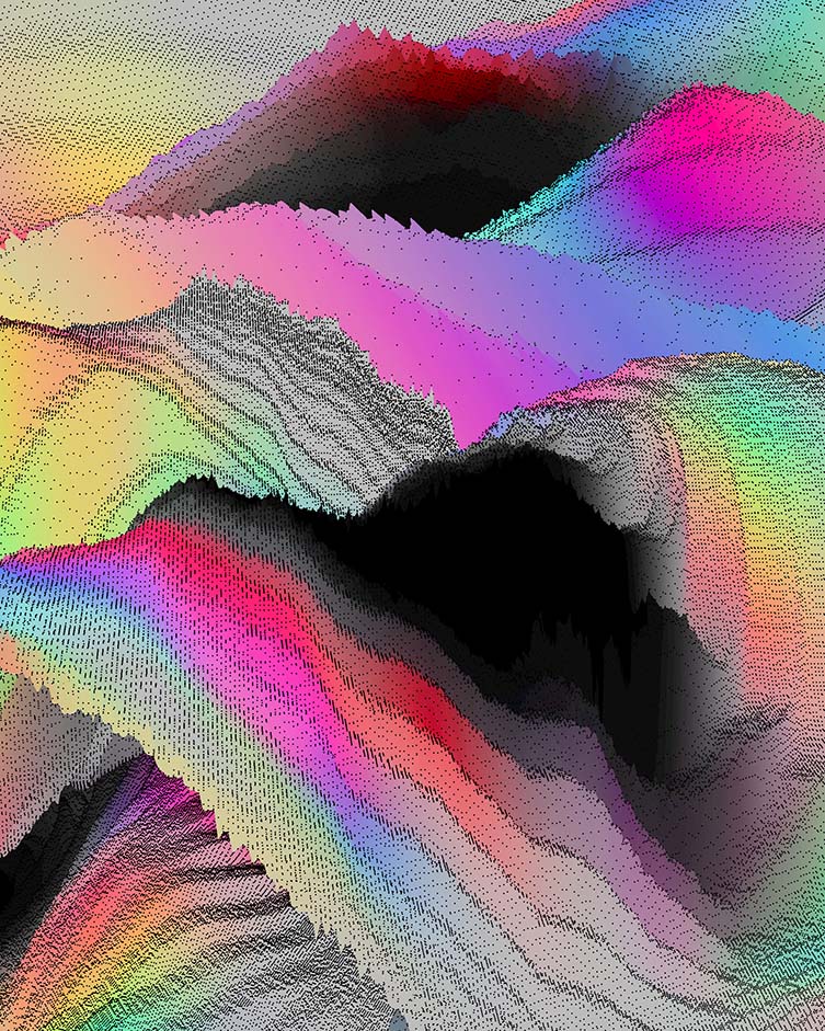 Alpha Waves, experimental 3D graphics