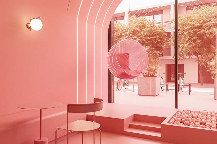 Qatar Gelato Store Designed by Futura