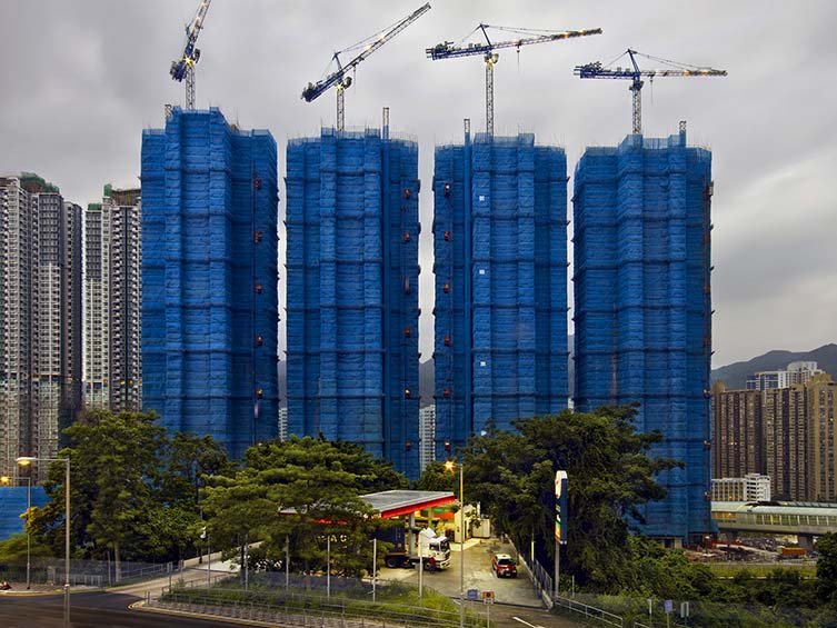 Four Blue Cocoons, Hong Kong, 2009