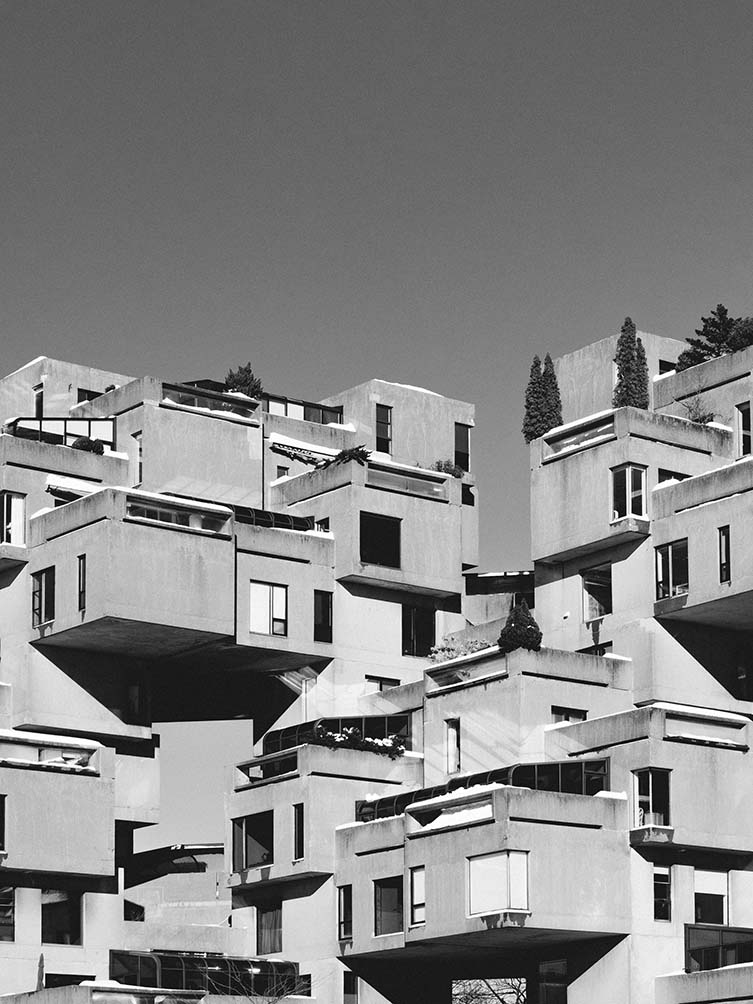 Habitat 67 by Moshe Safdie; David, Barott, Boulva