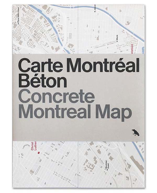 Concrete Montreal Map, Carte Montréal Béton, Montreal's Concrete Architecture Mapped