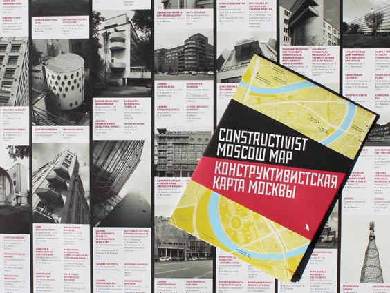 The Constructivist Moscow Map by Blue Crow Media