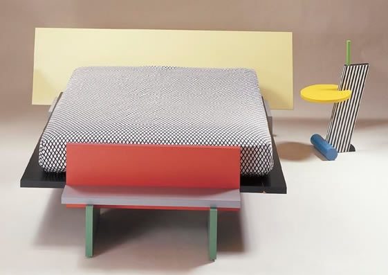 Horizon Bed and Flamingo Bedside Table