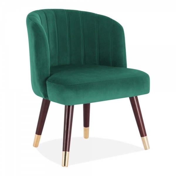 Green Velvet Lola Dining Chair