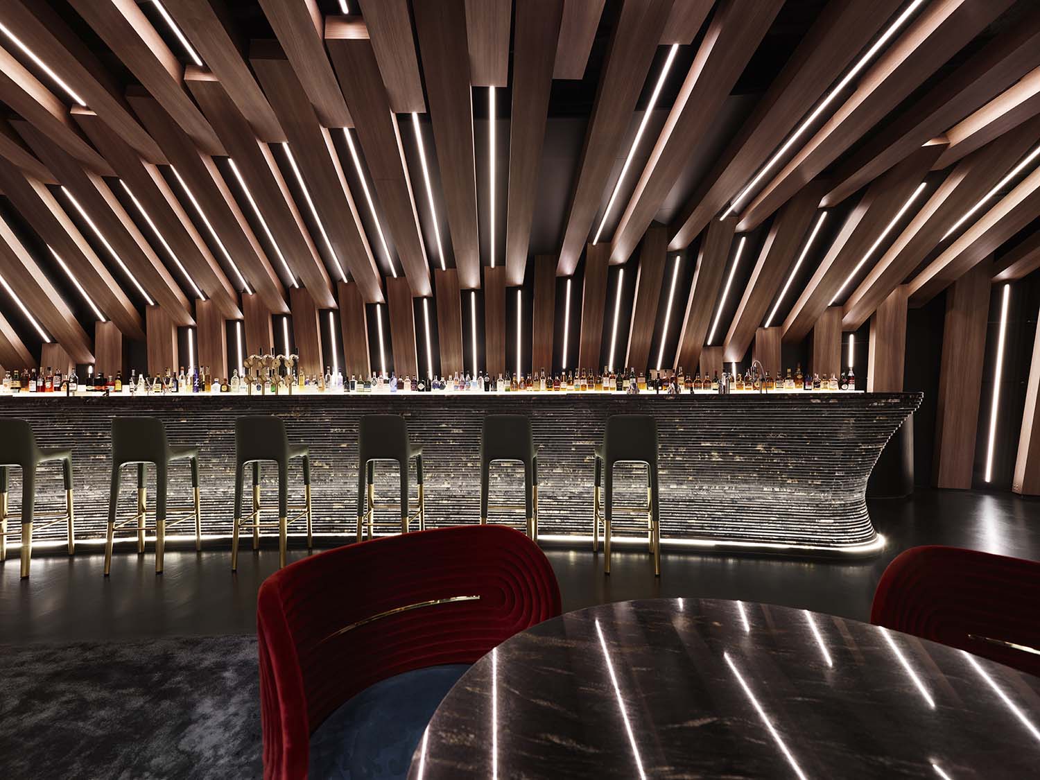 Curious at W Melbourne Cokctail Bar Designed by Hachem