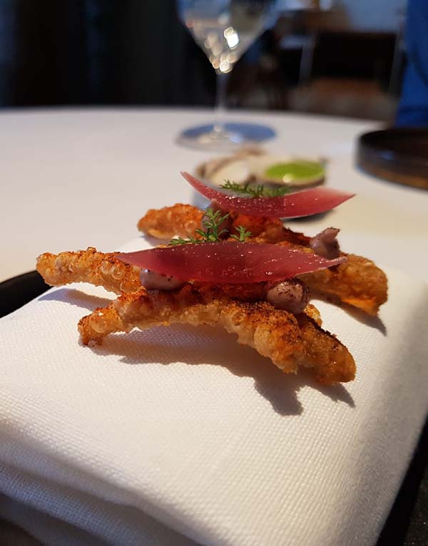 The little chicken feet and cod croquettes were created by an incredibly skilled hand; the presentation was faultless