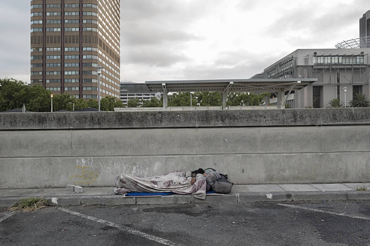 Homeless, train station precinct, city center