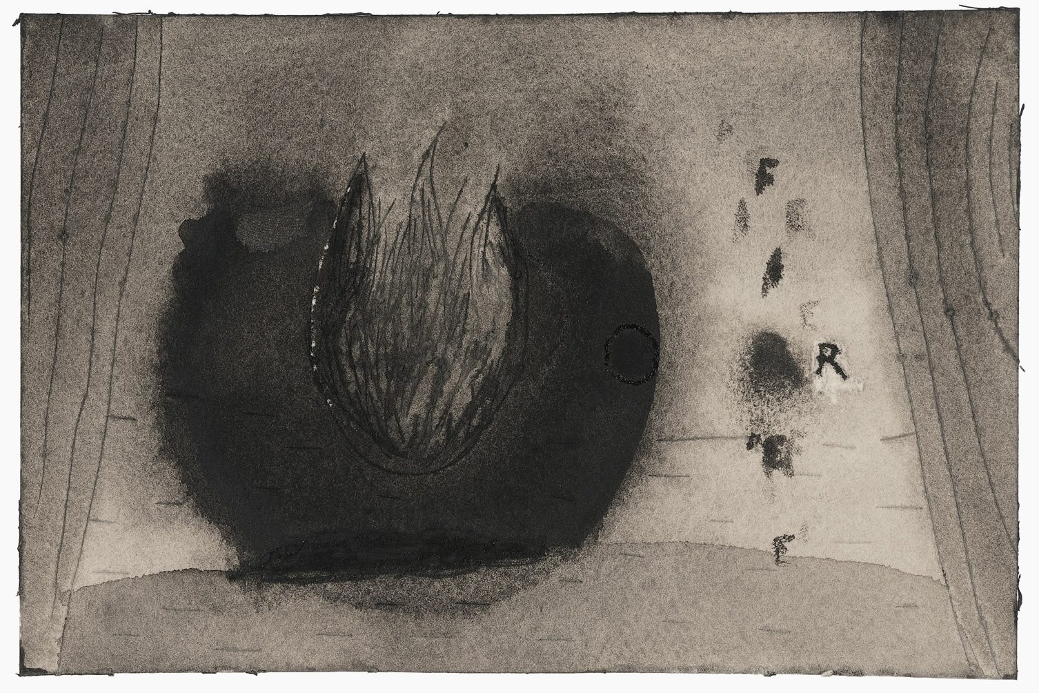 アート・デザイン・音楽 DAVID LYNCH DRAWINGS David-Lynch-Self-Portrait-