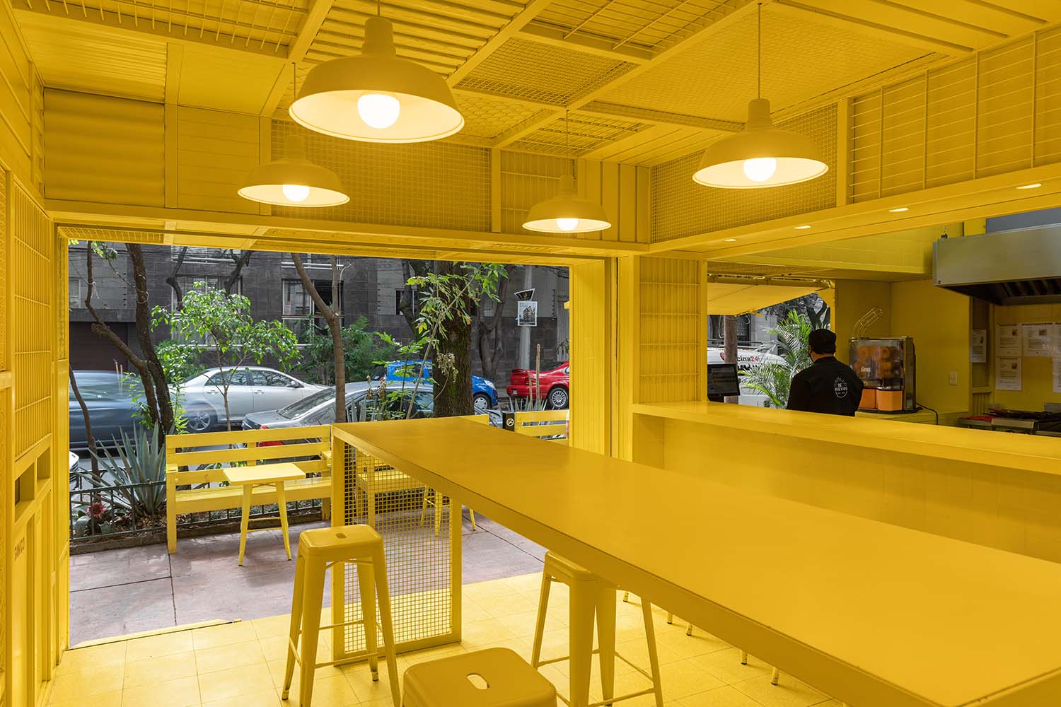De Huevos Mexico City, Condesa Restaurant Designed by Cadena + Asoc. Concept Design