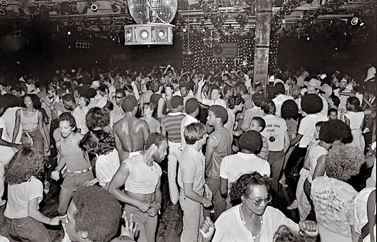 Dance floor at Paradise Garage, New York, 1978