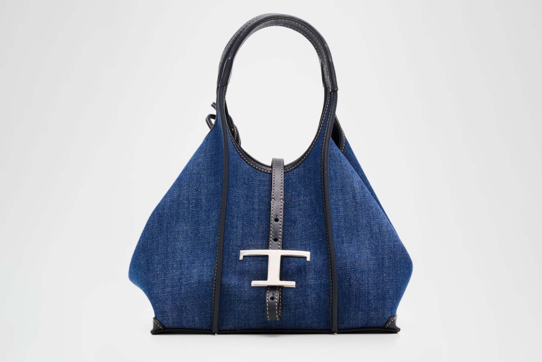 TOD'S — Cotton Denim T Timeless Shopping Tote Bag | $2,575