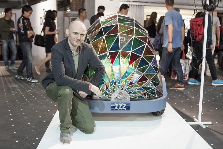 Dominic Wilcox at Dezeen and MINI Frontiers: The Future of Mobility, at London Design Festival 2014