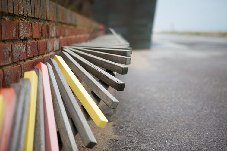 East Beach Café and The Longest Bench, Littlehampton