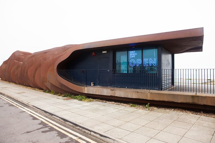 East Beach Café and The Longest Bench, Littlehampton