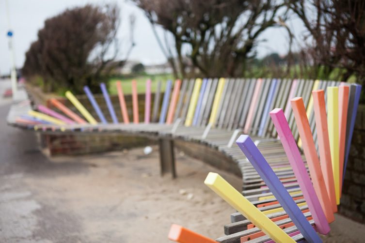 East Beach Café and The Longest Bench, Littlehampton