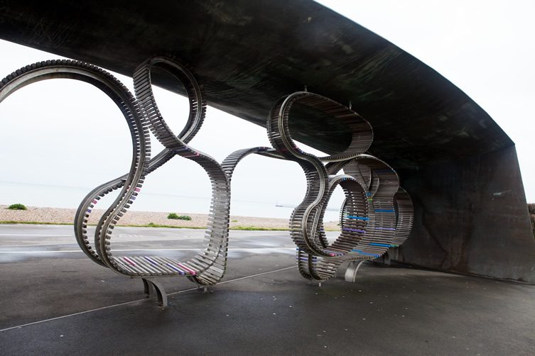 East Beach Café and The Longest Bench, Littlehampton