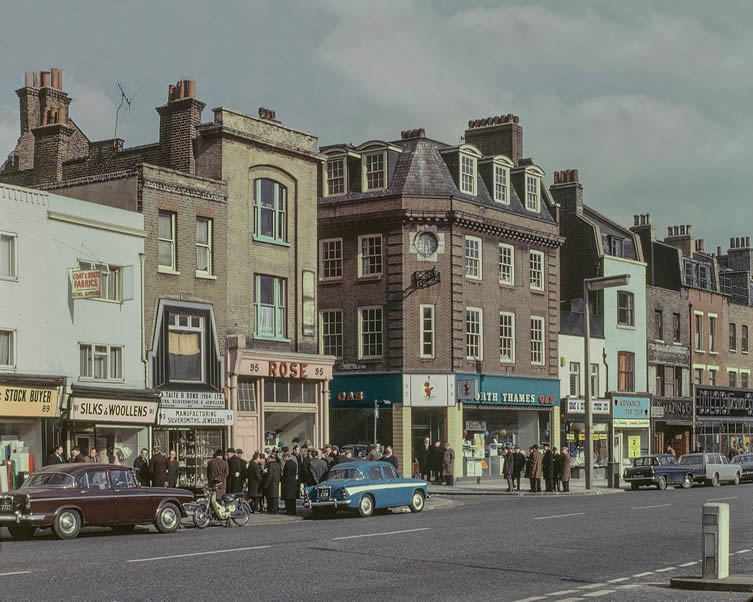 Whitechapel Road, 1965, Colour Photographs of London East End