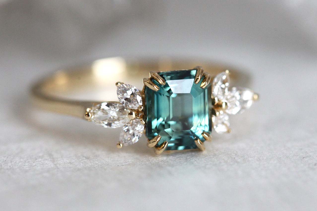 Emerald Engagement Ring