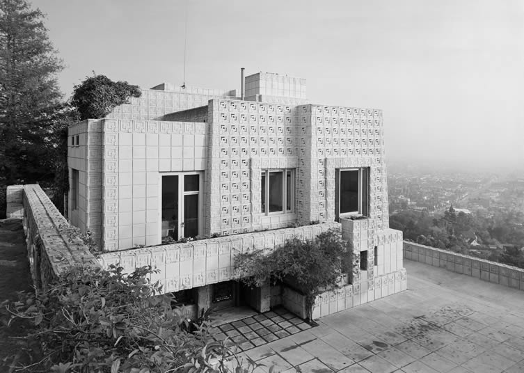 Ennis House, Frank Lloyd Wright, Los Angeles, CA, 1954