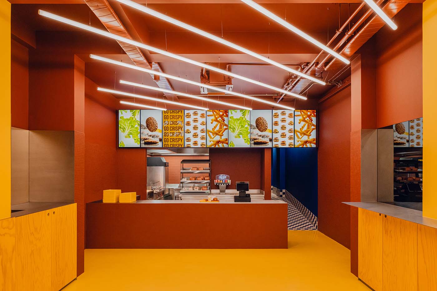 Flip-N-Fry Berlin Burger Restaurant Designed by Bruzkus Greenberg