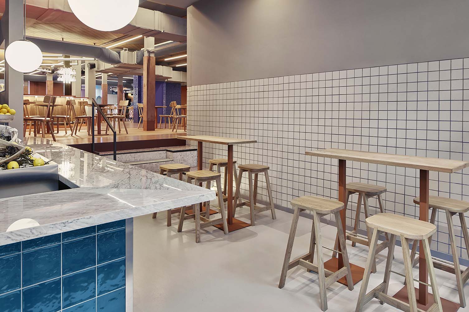 Foodhallen Den Haag The Hague, Haagsche Bluf Restaurant by Studio Modijefsky