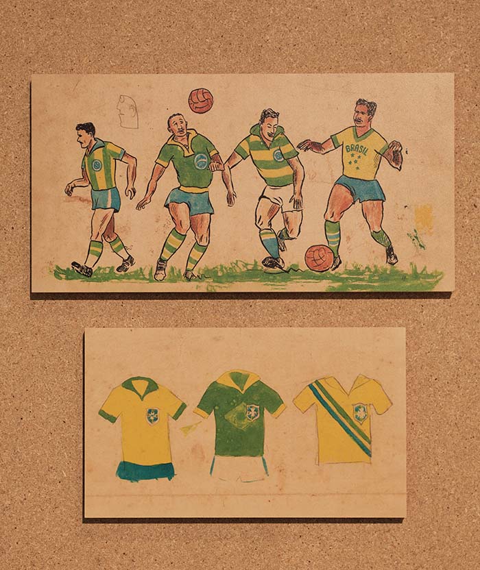 Designs for a new Brazil national kit, Aldyr Garcia Schlee — 1953