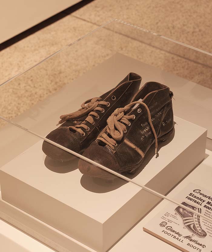 George Best's worn boots