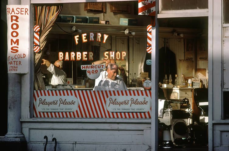 Ferry Barber Shop, 1959