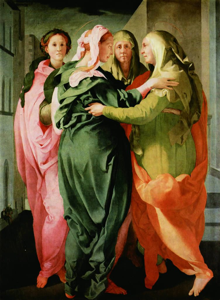 Visitation, Pontormo (Jacopo Carrucci; Pontorme, Empoli 1494–Florence 1557)