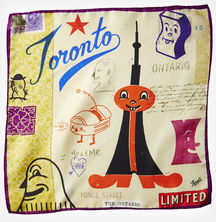 Gary Taxali for Unfamous Pocket Square