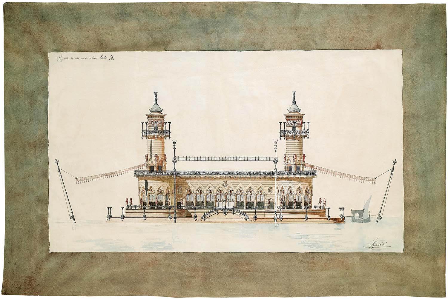 Embarkation Pier, 1876. As a student, Gaudí