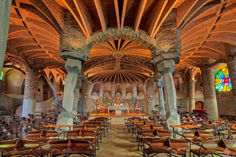 The Modernisme Architecture Movement: Gaudí's Crypt at the Church of Colònia Güell