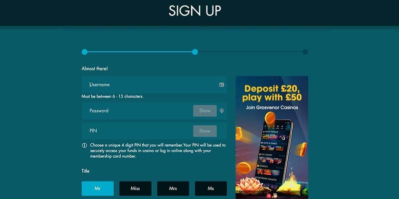 How to Sign Up and Claim Grosvenor Casino Bonuses as a UK Player?