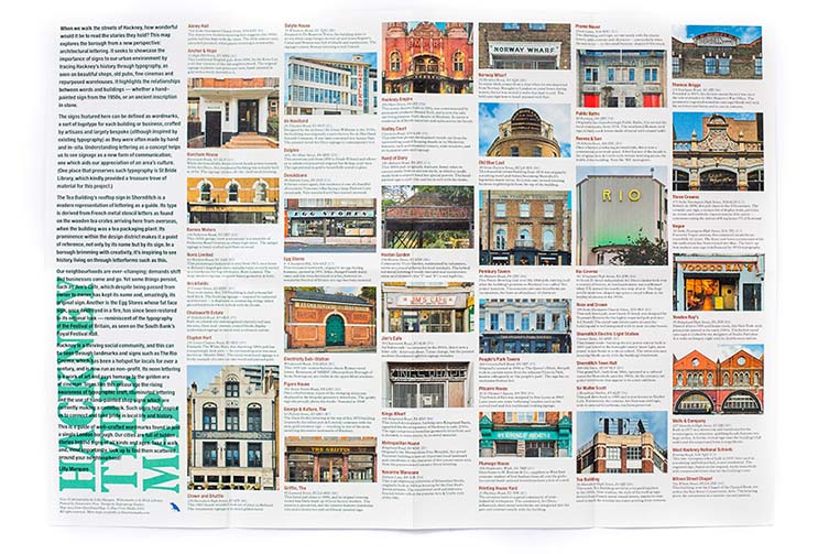 Hackney Type Map by Blue Crow Media