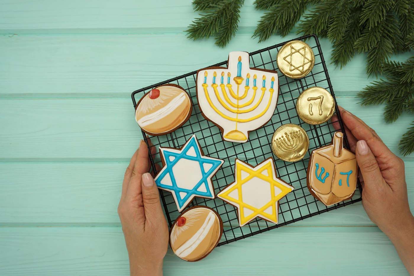 Four Brilliant Hanukkah Cookies