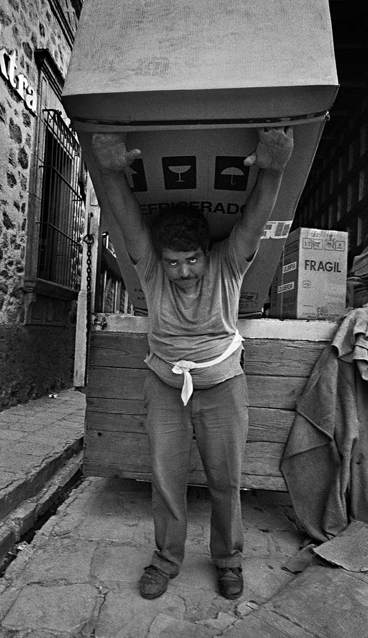 Man with Huge Carton on His Back, San Miguel de Allende, 1995