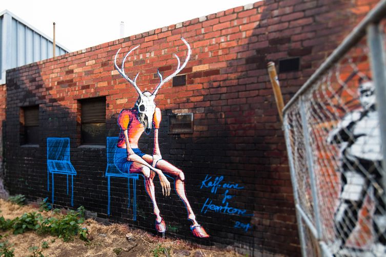 Kaff-eine — Heartcore Street Art Project, Melbourne