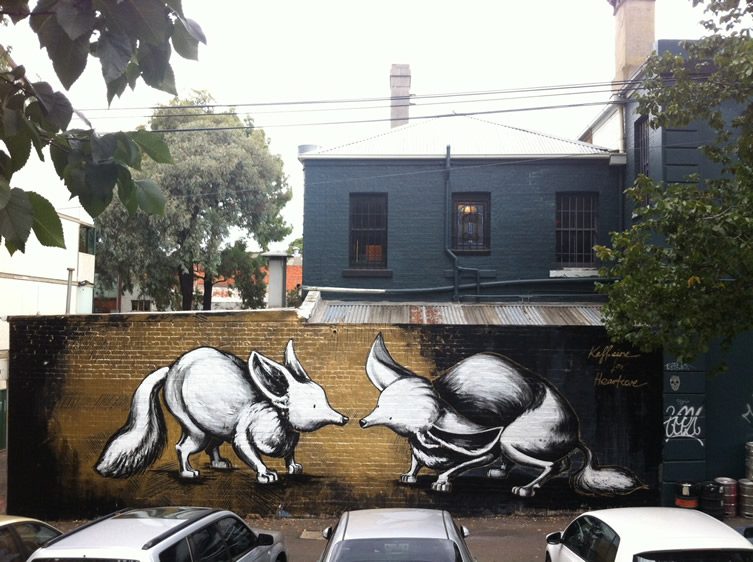 Kaff-eine — Heartcore Street Art Project, Melbourne