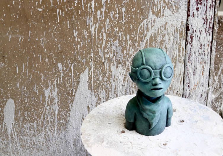 Hebru Brantley and Fluorescent Smogg Flyboy Installation London