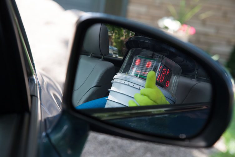 hitchBOT Decapitated