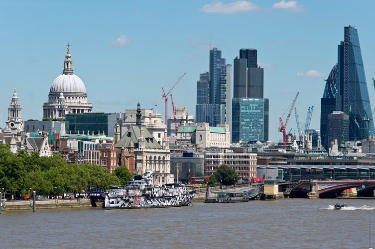 Tobias Rehberger — Dazzle Ship London, at HMS President for 14-18 Now