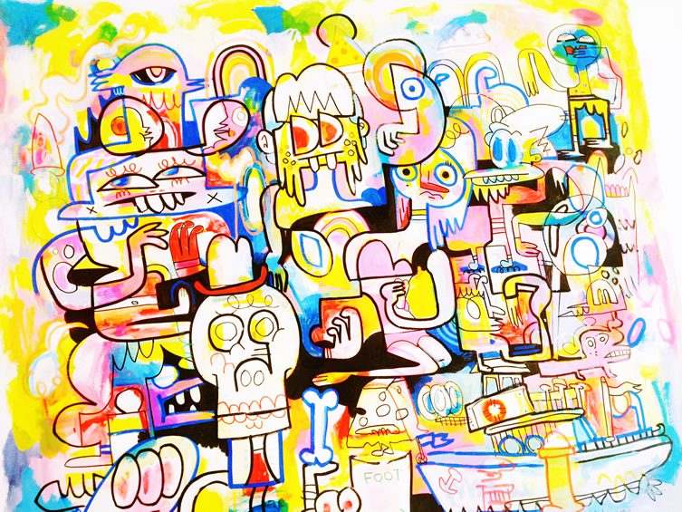 Hot Dogs and Hot Girls, Jon Burgerman