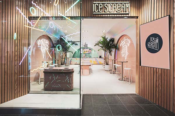 Ice Scream The Bronx, New York City Nitrogen Ice Cream Shop Designed by Asthetíque