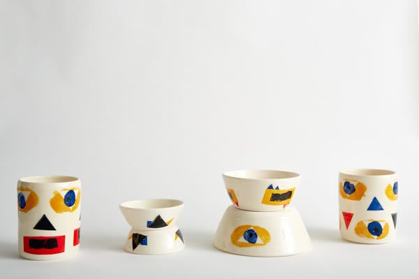 Clifton Wright ceramics, in collaboration with Nikki Tibbles Wild at Heart