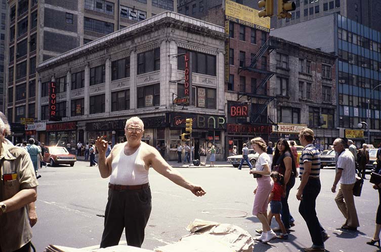 Jane Dickson in Times Square