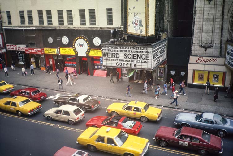 Jane Dickson in Times Square