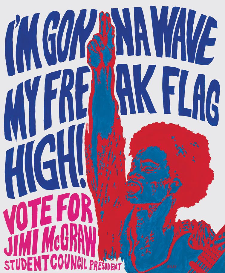 Jim Shaw, Protest Poster